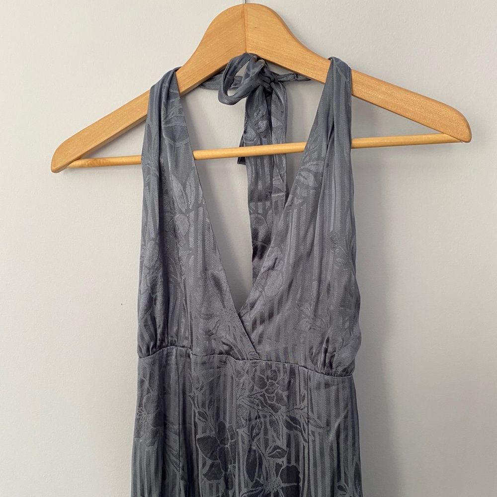 SOLD! DO NOT BUY!! Satin plunge jumpsuit